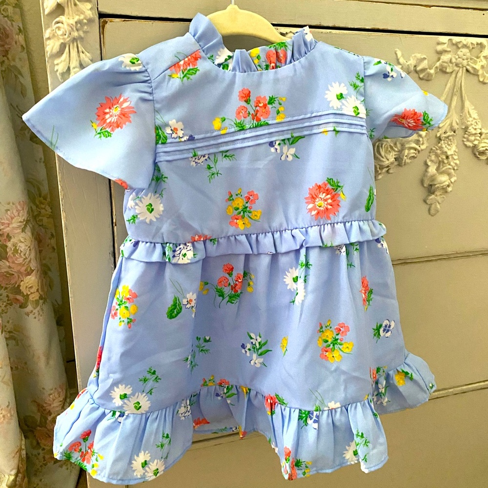 Janie and Jack Floral Baby Dress 6-12 months